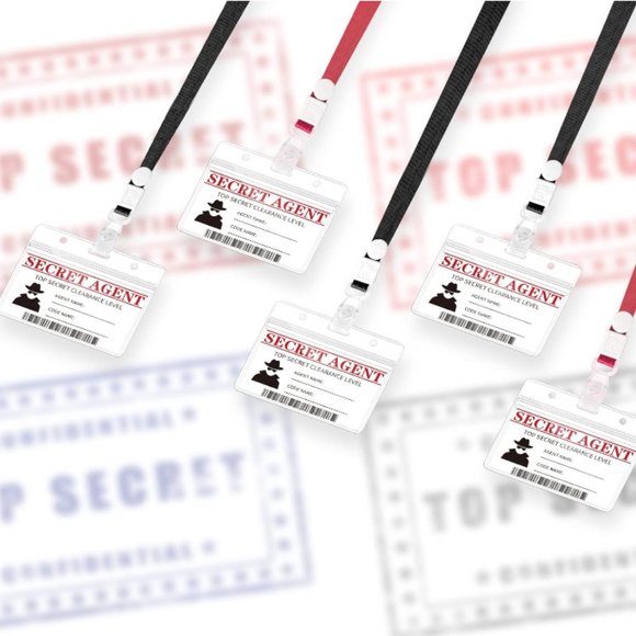 Secret Agent Party Lanyards - Picture 2 of 2